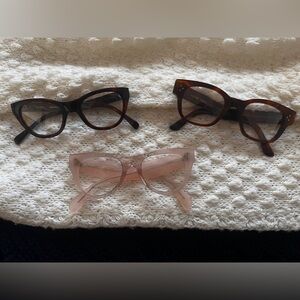 Celine Eye Cat Glasses 3 Pairs Cat-Eye